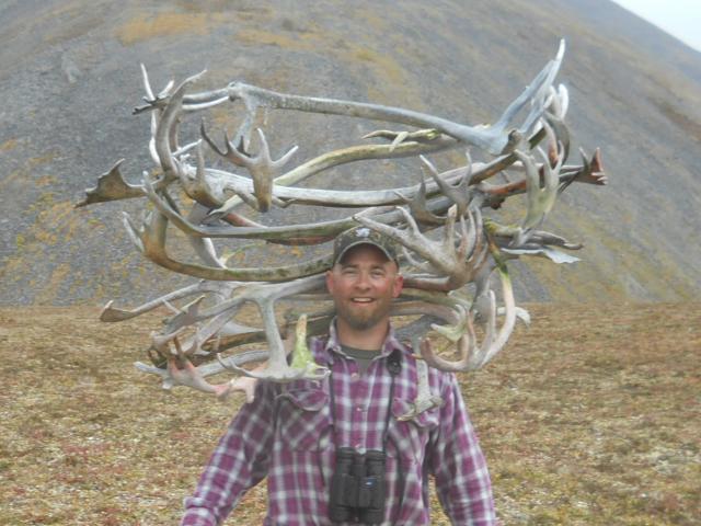 ... in antler heaven. Best day shed hunting ever and got some meat too